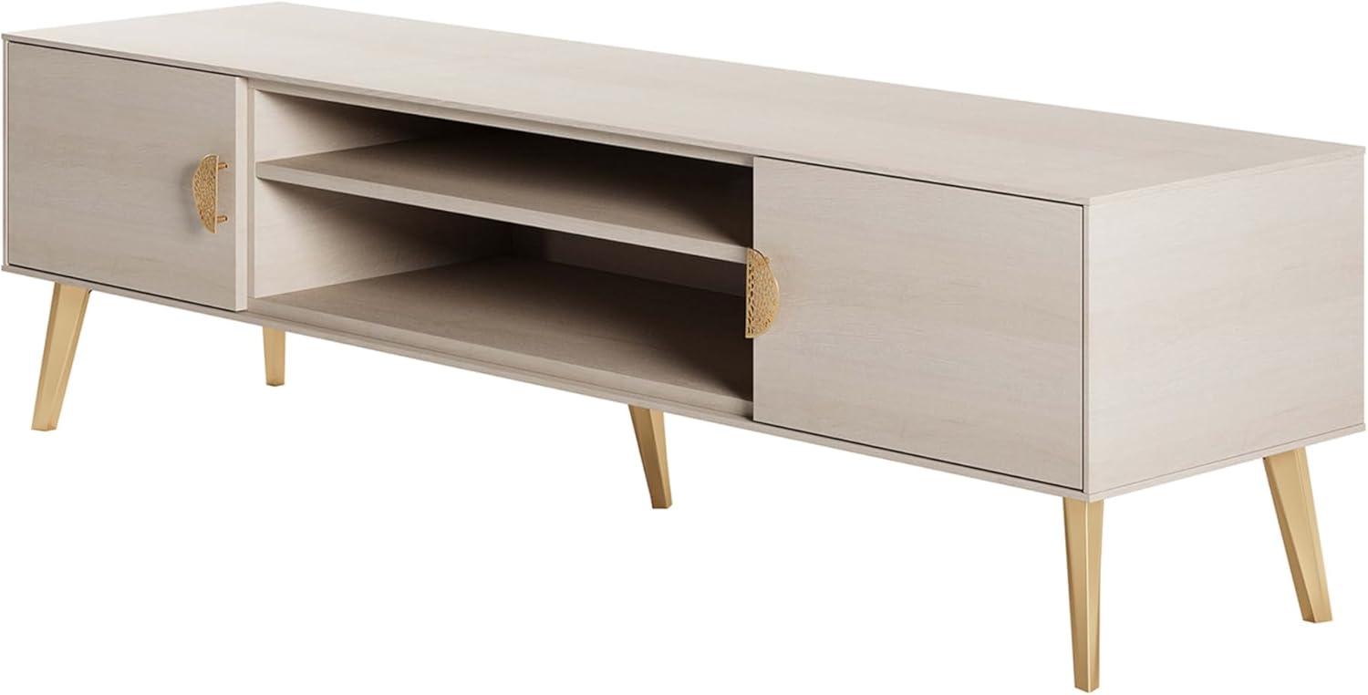 Manhattan Comfort 70.9" Haley TV Stand for TVs up to 55" White