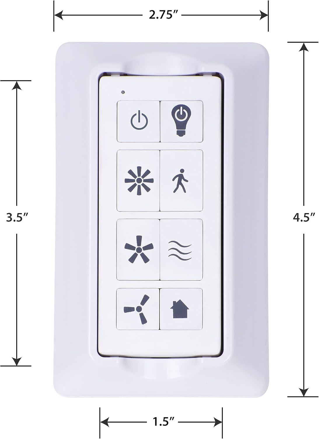 White Universal Smart Ceiling Fan Remote Control Kit