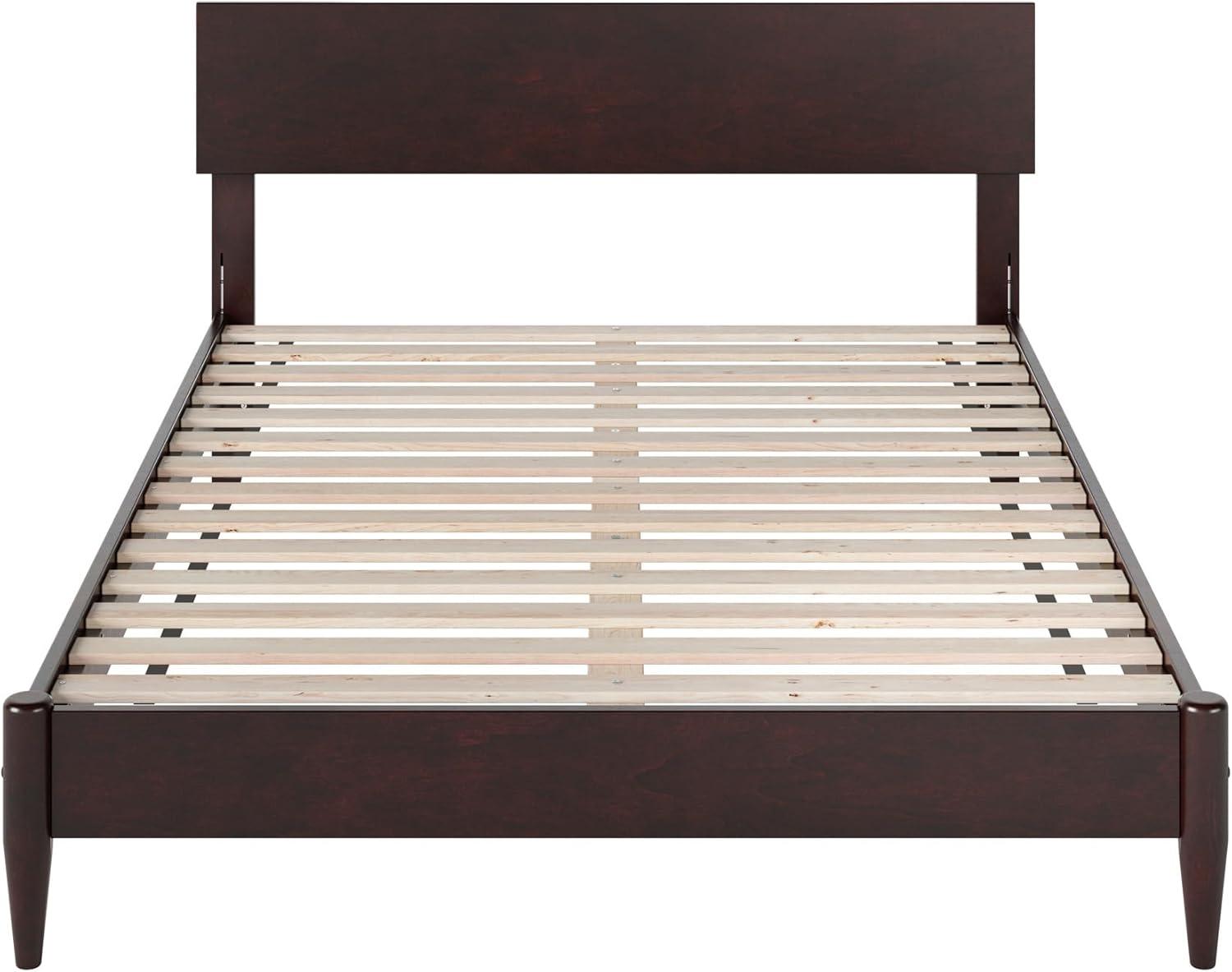 AFI Aria Full Modern Solid Wood Low Profile Platform Bed, Espresso