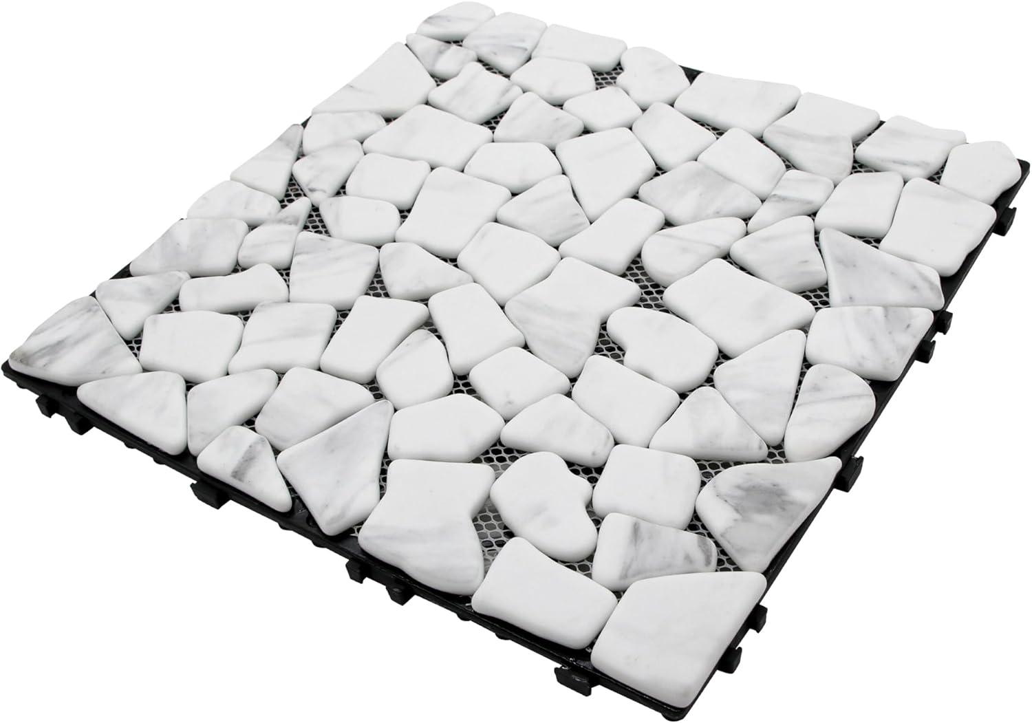 12'' L x 12'' W Stone Interlocking Deck Tile