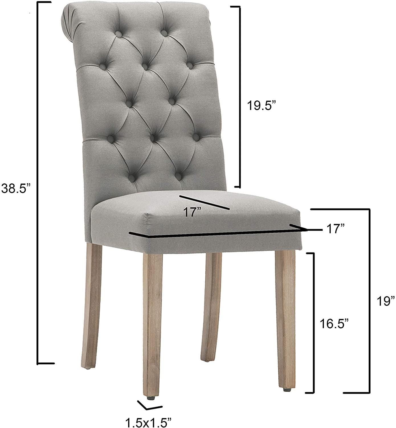 Ophelia & Co. Monarda 18.75'' H Tufted Upholstered Side Chair (Set of 2)