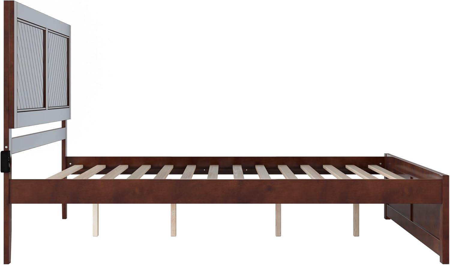 AFI Canyon Walnut Solid Wood Platform Bed with Matching Footboard, King