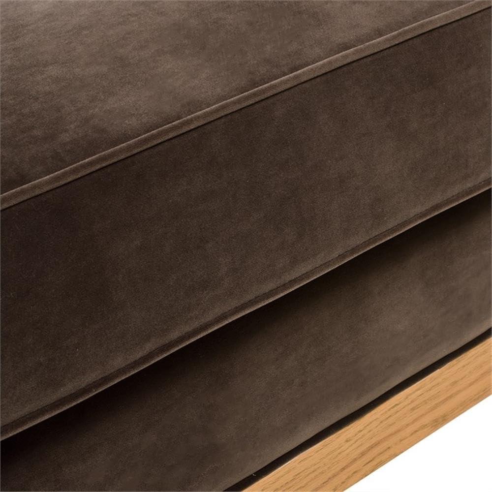 Jennifer Taylor Home Georgia Cane Rattan Tuxedo Seating Collection (Sofa), Brown