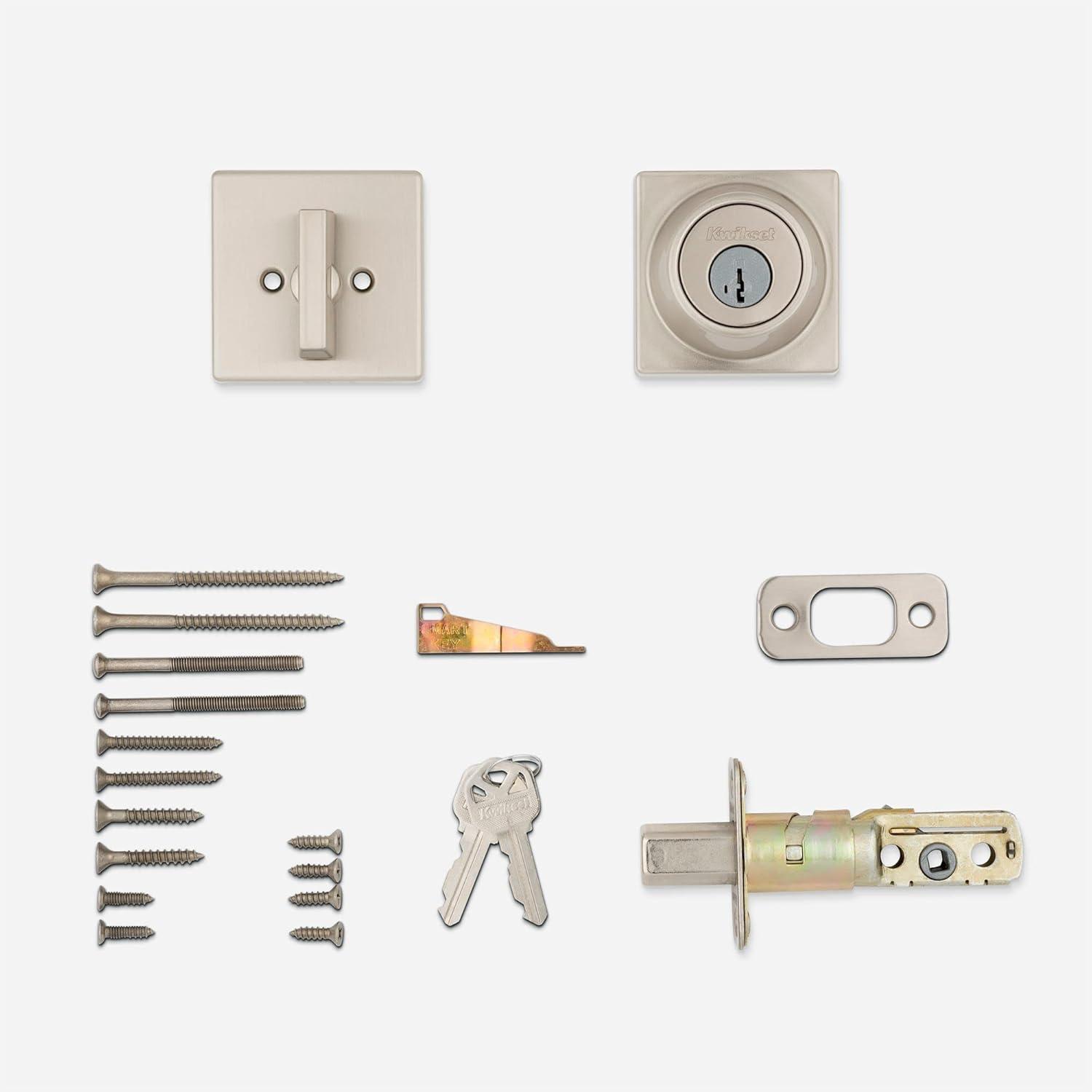 660 SQT 15 SMT RCAL RCS K3 Contemporary 1-Cyl Deadbolt - Satin Nickel