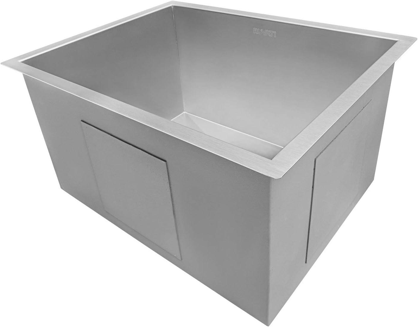 Ruvati 21" x 18" x 12" Deep Laundry Utility Sink Undermount 16 Gauge Stainless Steel