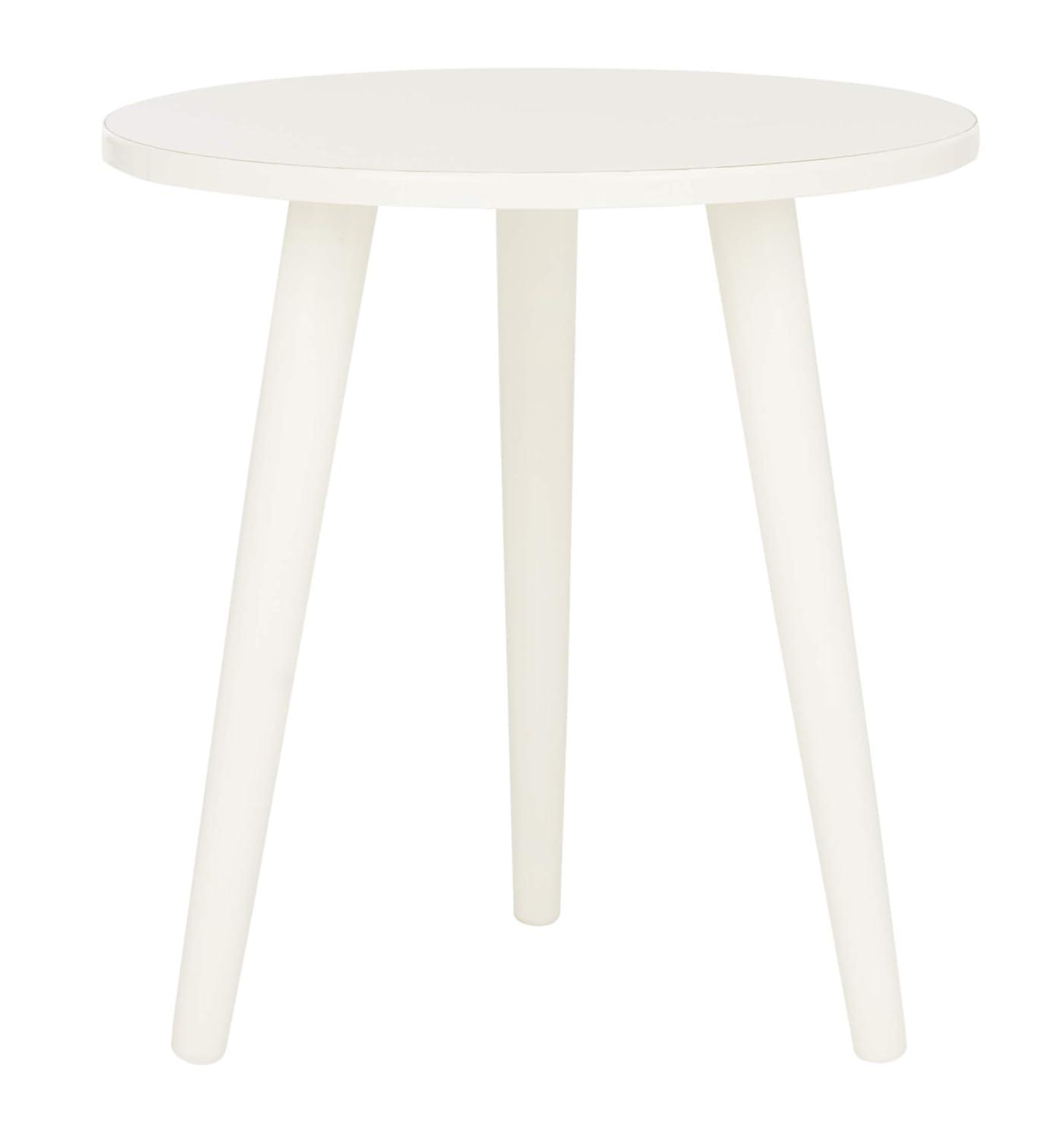 Orion Round Accent Table - Vintage White - Safavieh.
