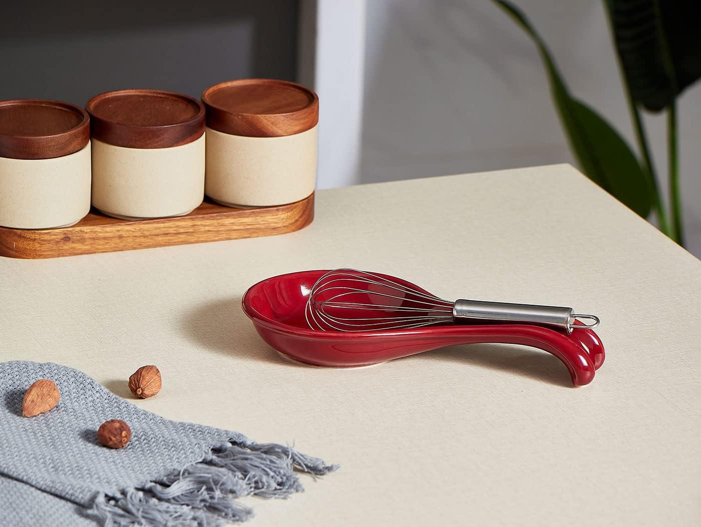 Red Barrel Studio® Newmont Ceramic / Porcelain Oval Spoon Rest