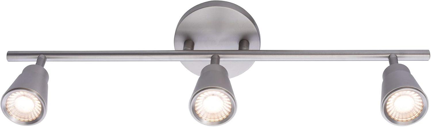 WAC Lighting Solo 3-Light LED Energy Star Aluminum Fixed Rail in Brushed Nickel