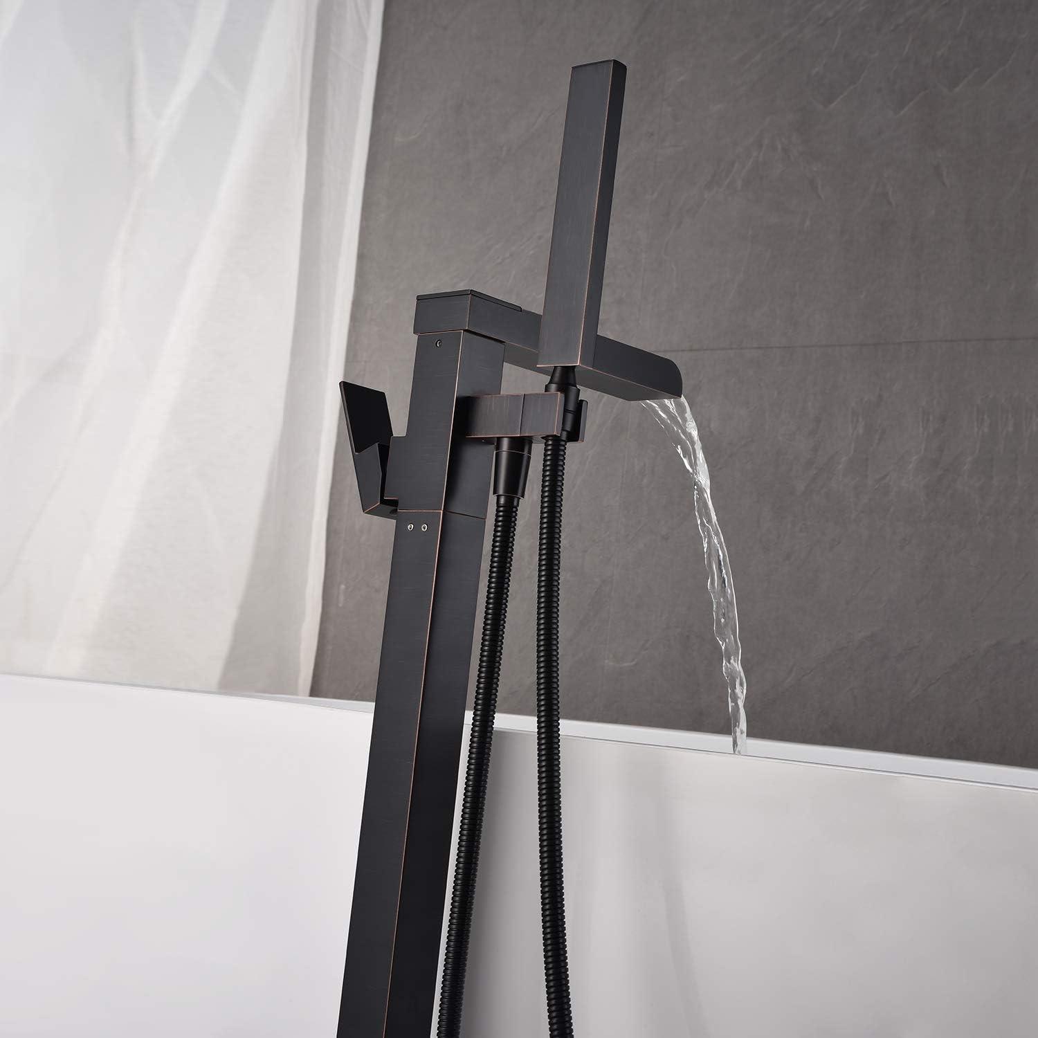 Bathroom Freestanding Tub Filler with Diverter