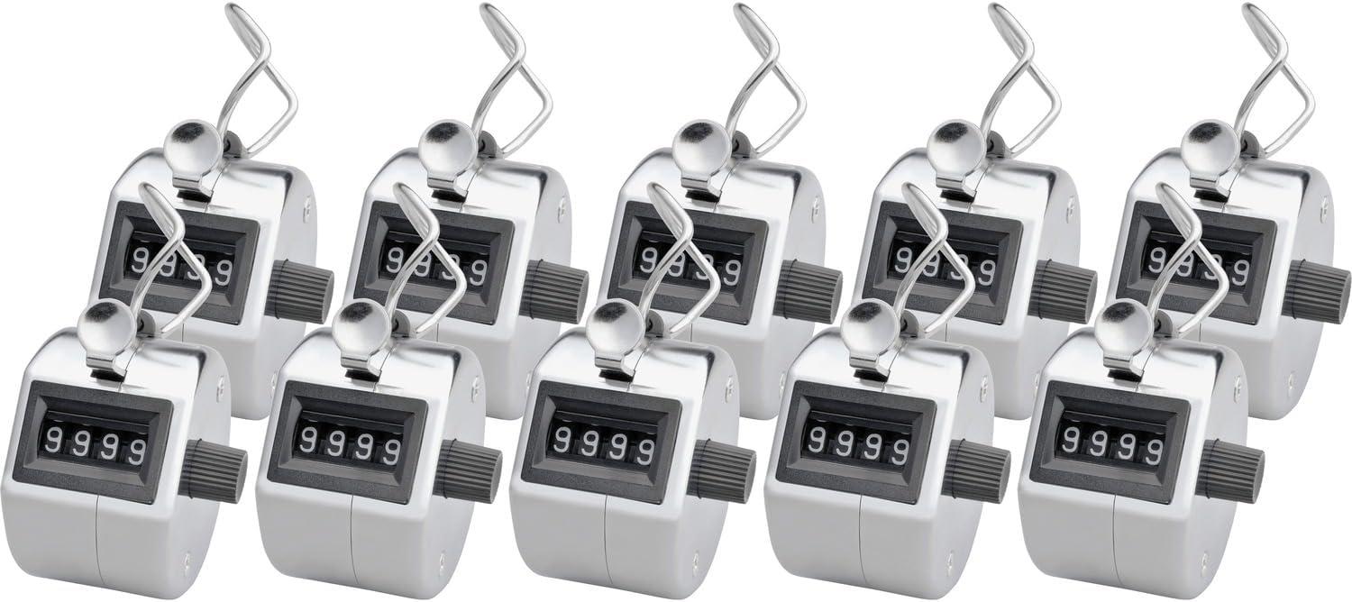 Sparco, SPR24100BX, Finger Ring Tally Counter, 10 / Box, Silver