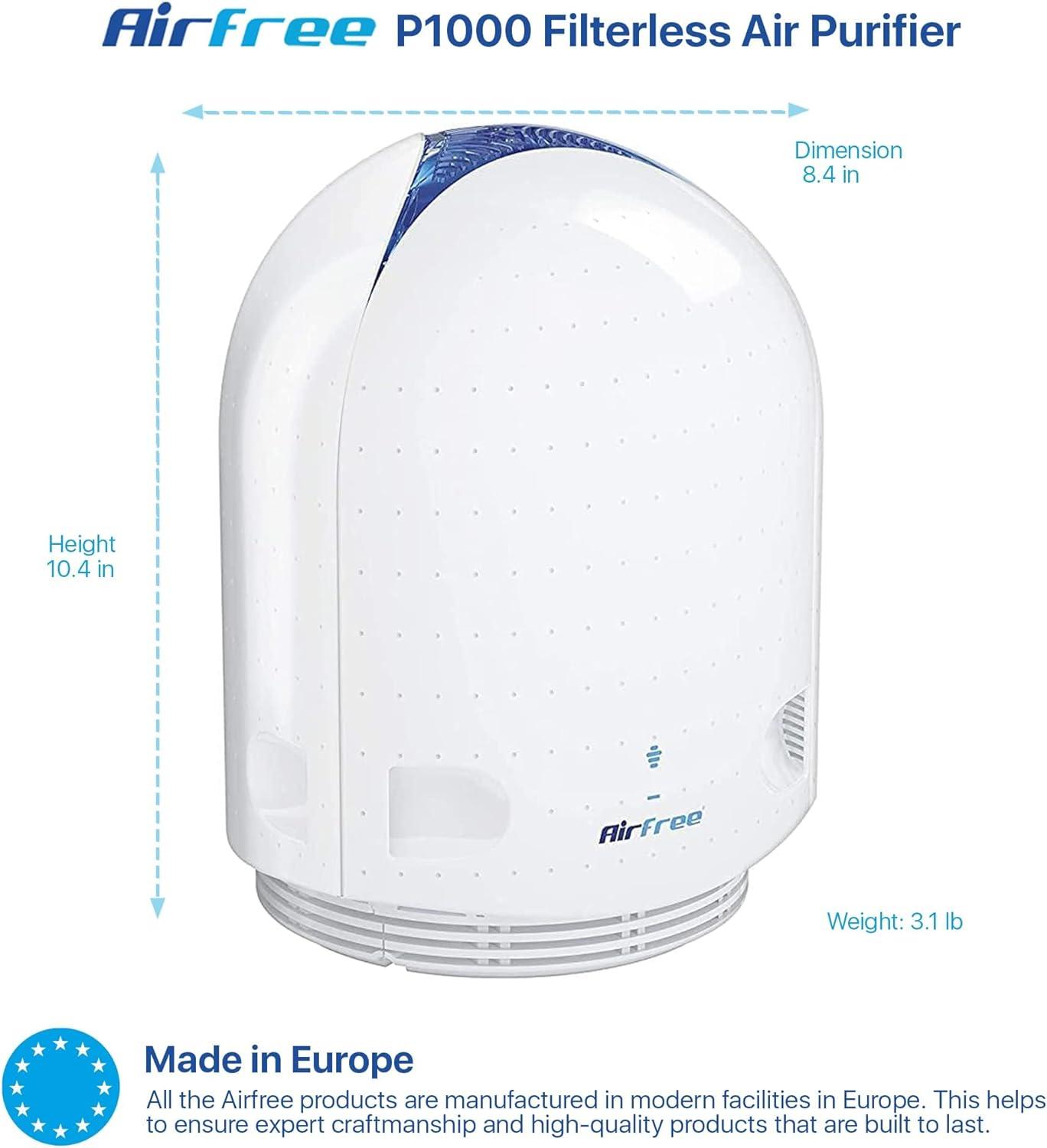 450 sq. ft, Filter-Free Technology, Patented Thermodynamic TSS Air Purifier, White, Destroys Mold, Silent Operation