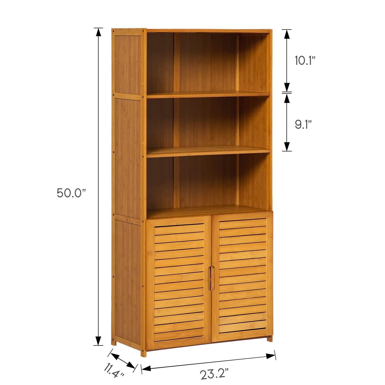 MoNiBloom 5 Tiers Modern Standard Bookcase, Free Standing Display Bookshelf for Home