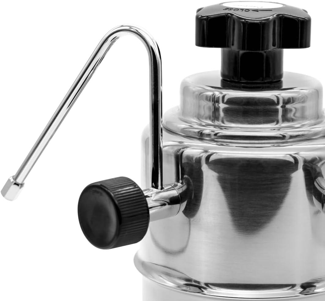 Compact Stainless Steel Stovetop Milk Frother and Steamer