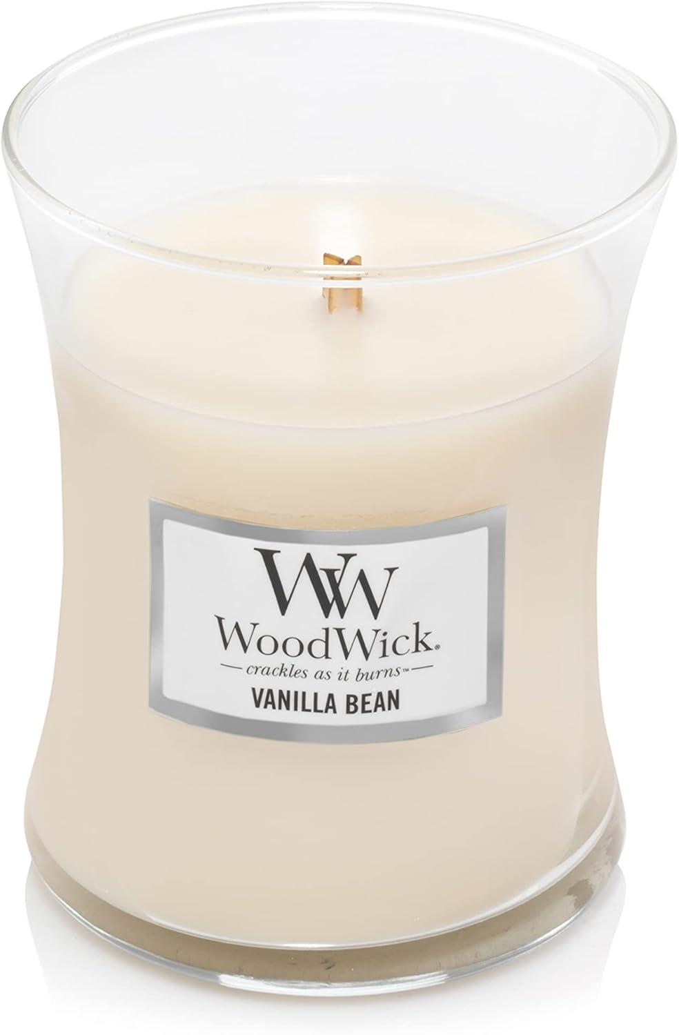 Vanilla Bean Scented Hourglass Soy Jar Candle