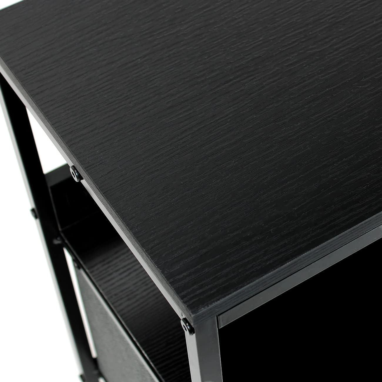 Sorbus 2 Drawer TV Stand Dresser with Wood Top (Black)