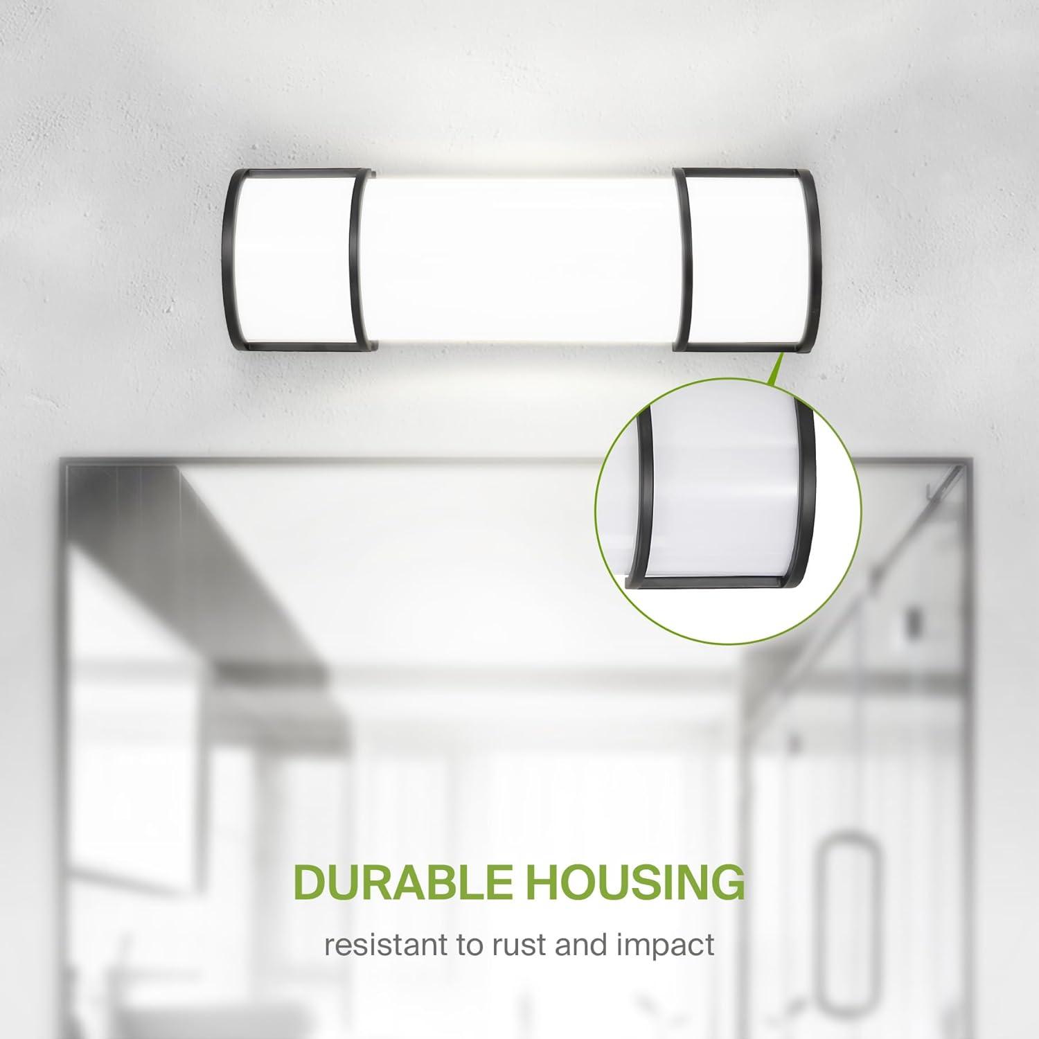 ASD LED 18 Inch Wall Mount Vanity Lighting Fixture | 20W 1650LM 3000K-5000K 120V | 3CCT, Dimmable, Energy Star, ETL Listed | Bathroom Linear Light Bar, Long Tube Bath Sconce | Dark Bronze