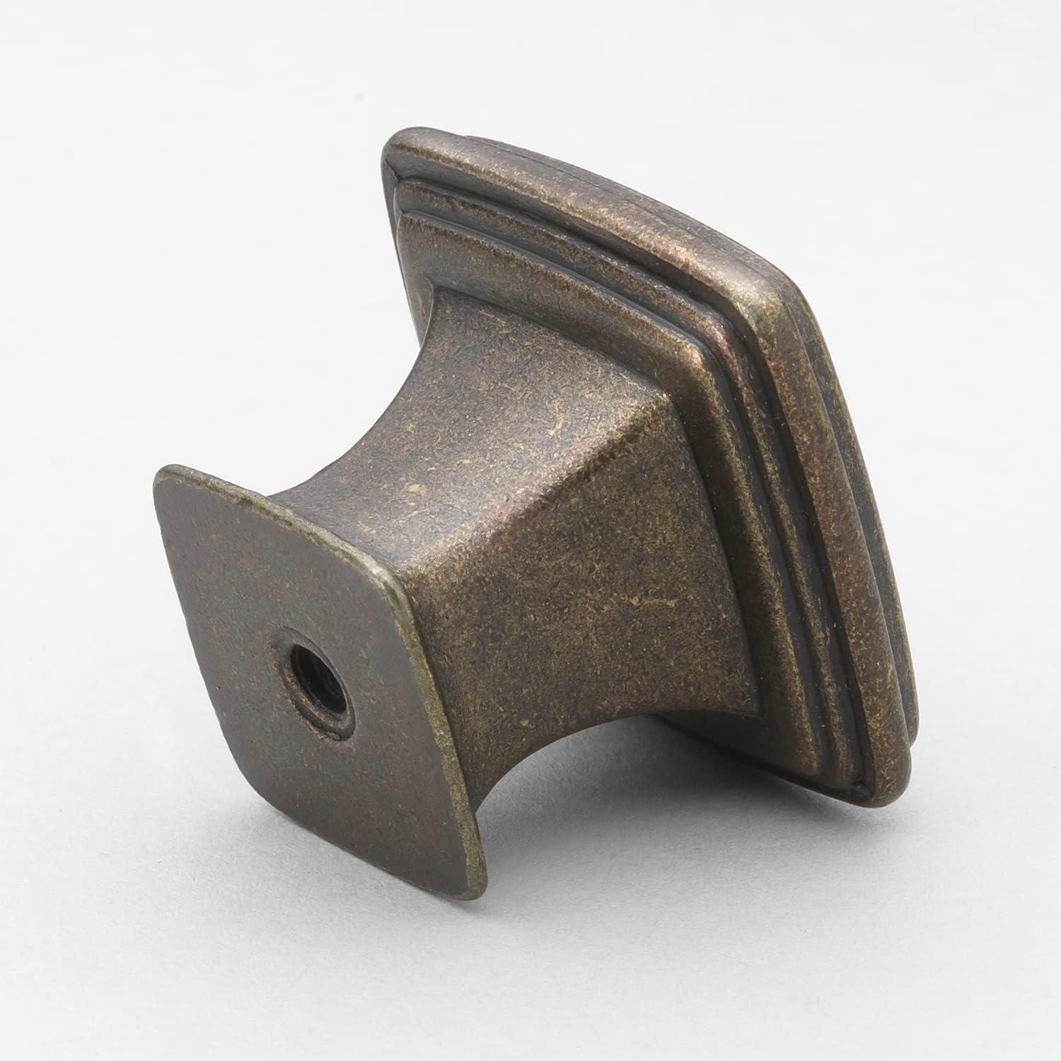 Deco 1 1/4" Length Square Knob Multipack