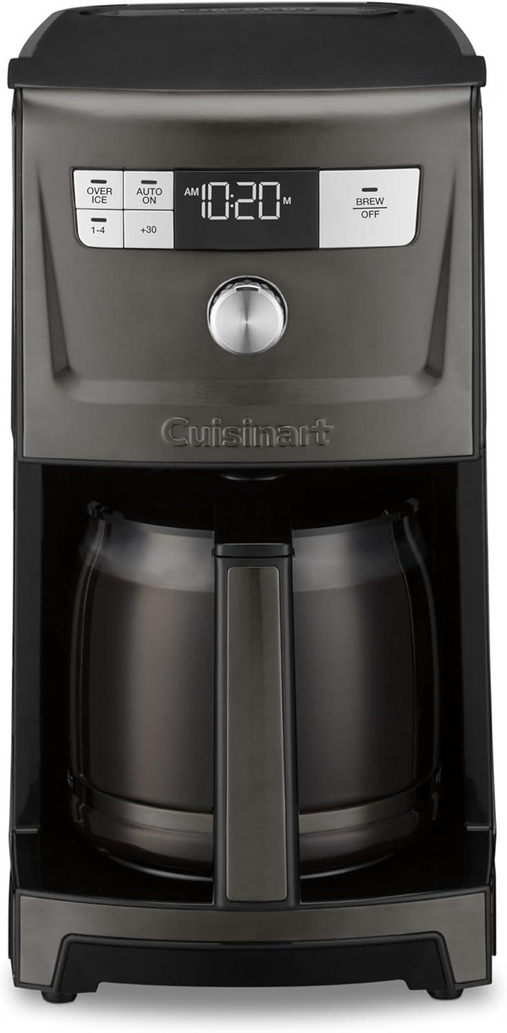 Black Stainless Steel 14-Cup Programmable Coffeemaker