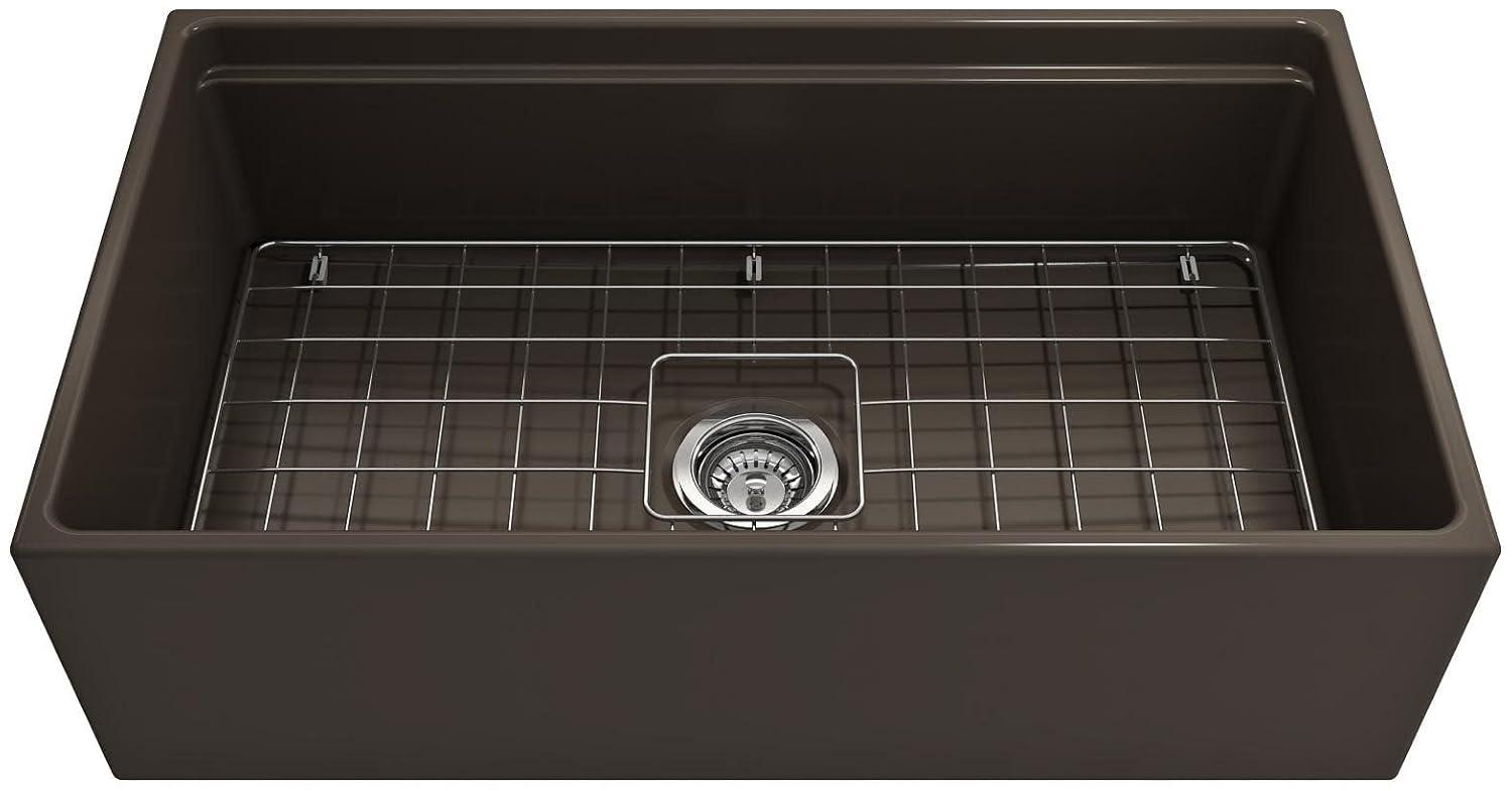 Contempo 33'' L Farmhouse Apron-Front Fireclay Kitchen Sink