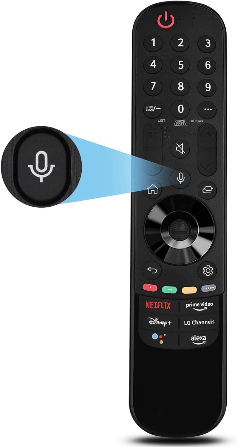 Black Voice Remote Control for LG Smart TV with Pointer and Voice Function