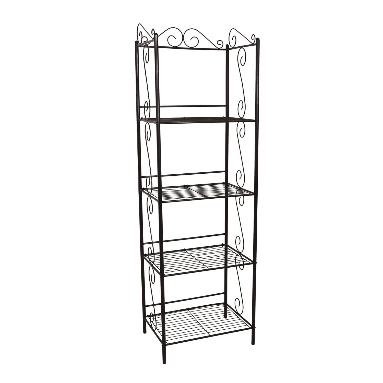 Monarch Bookcase 70"H / Copper Metal Etagere