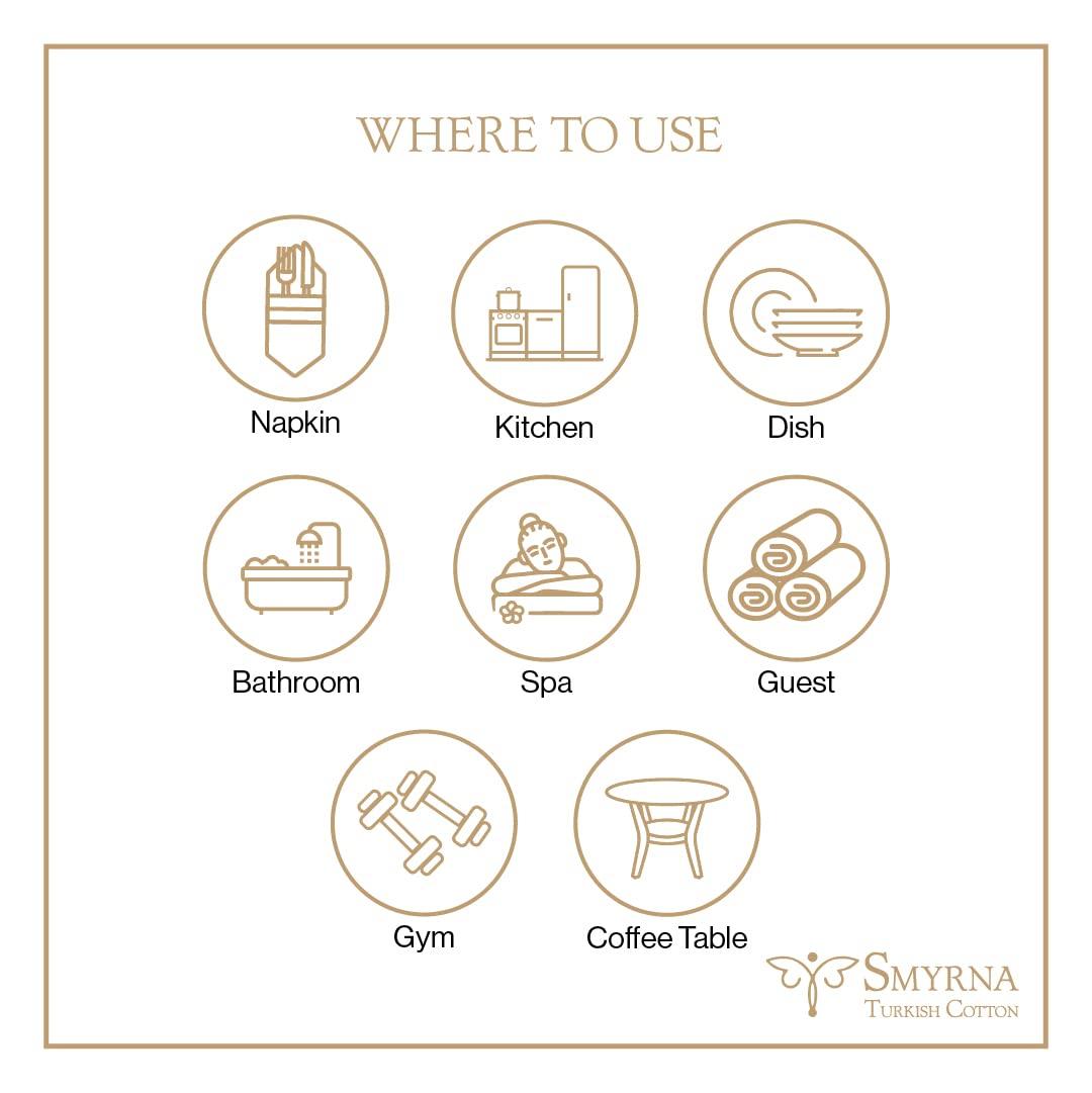 Gray Cotton Vintage Washcloth Set with Fringe Tassels