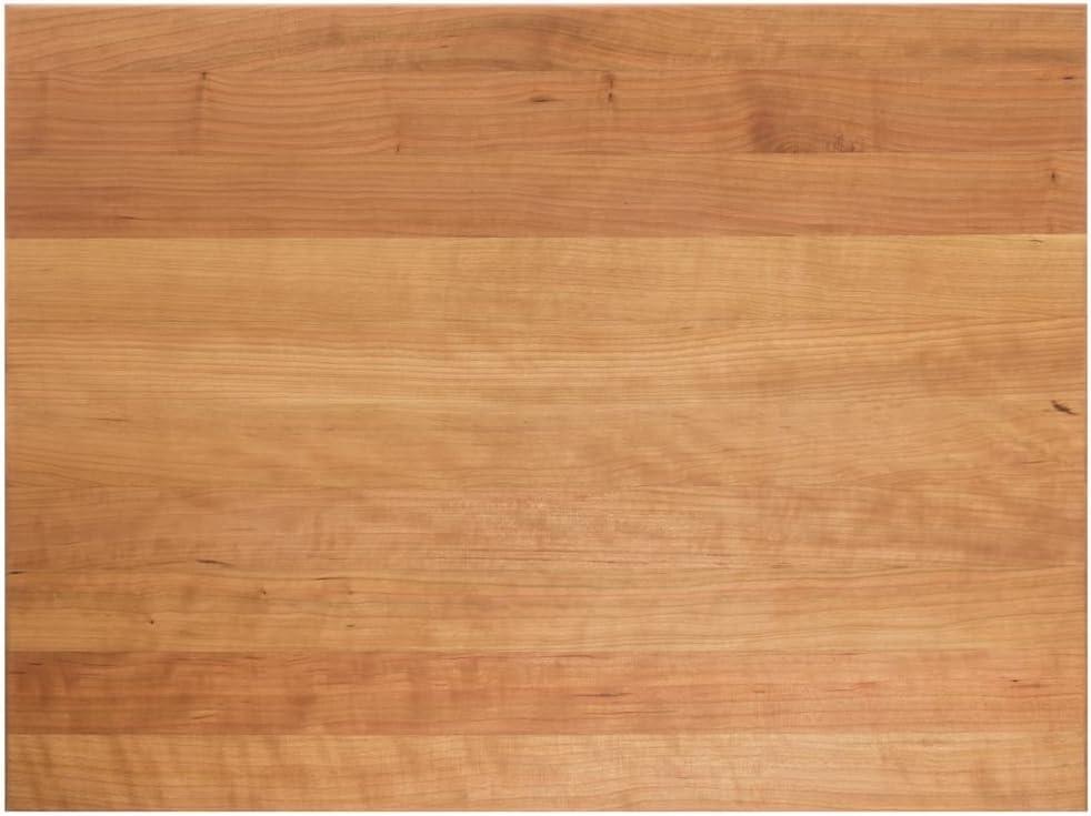 Cherry Wood Rectangular Cutting Board with Handle, 24"