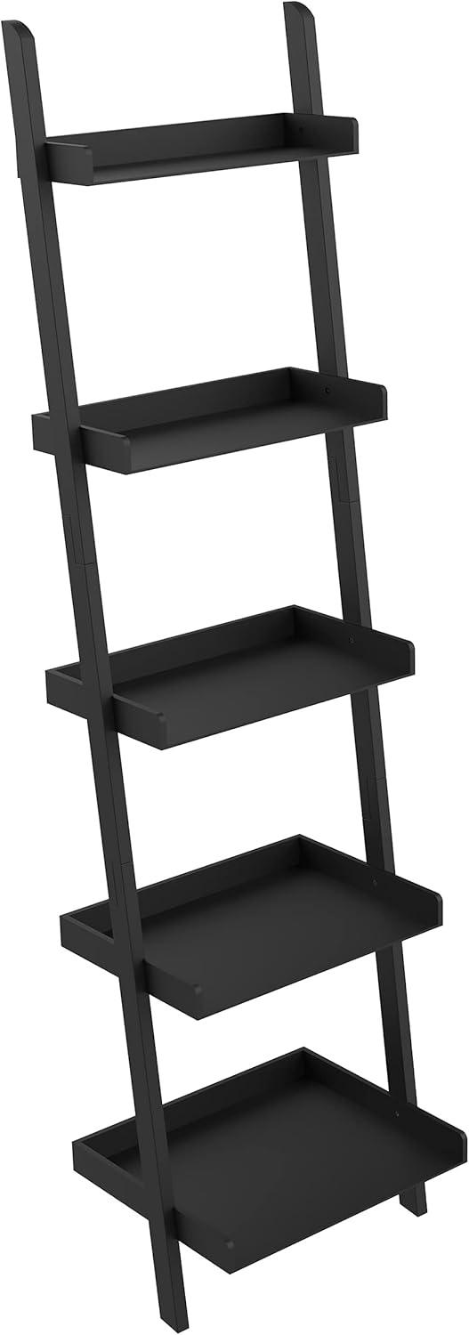 Ballucci Lado 5-Tier 67" H x 18" W Wood Leaning Ladder Bookcase