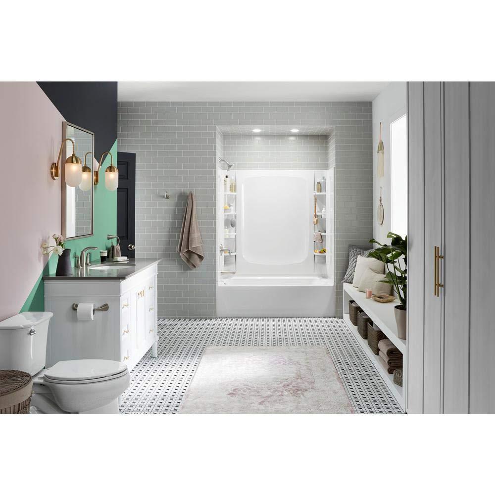 STORE+ 12-Piece Wall Mounted Shower Caddy in White Finish