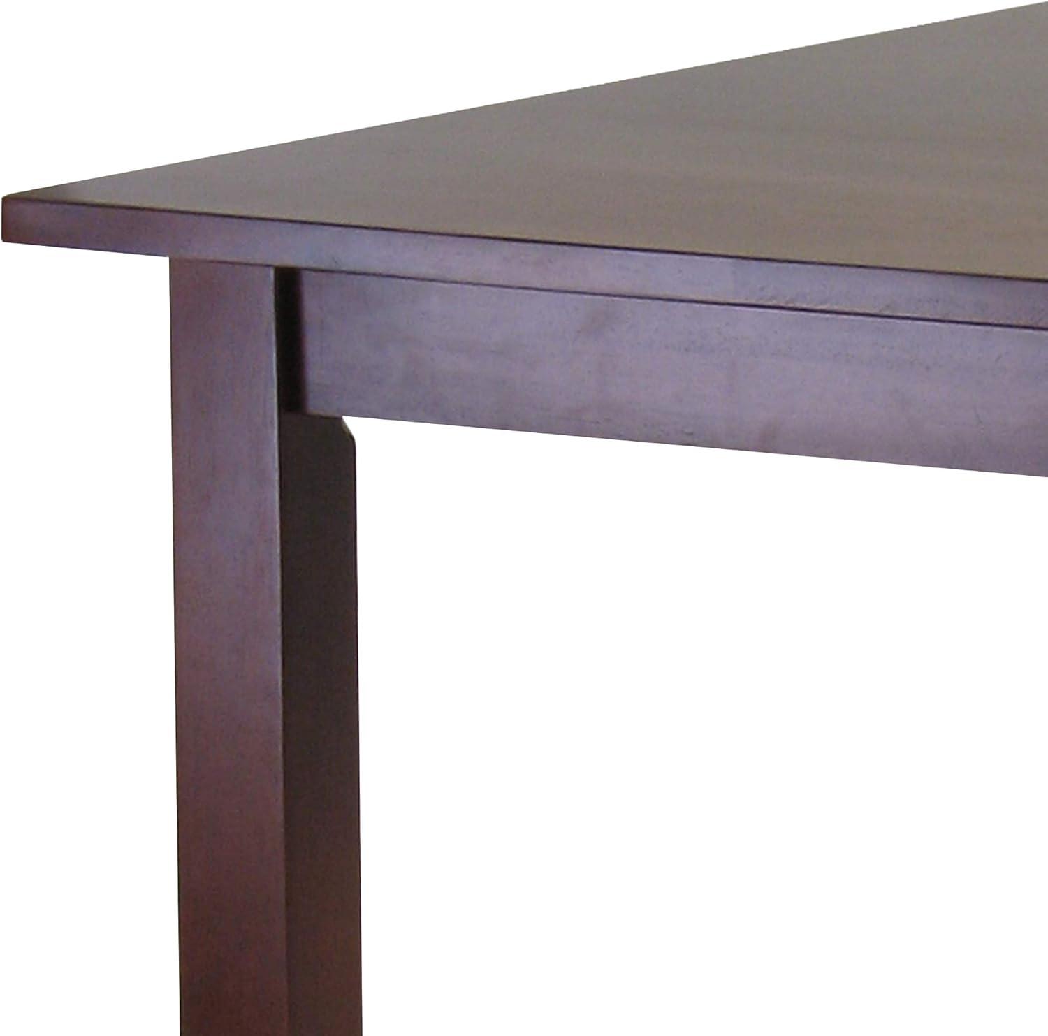 Parkland 34" Walnut Wood Square Bar Height Table