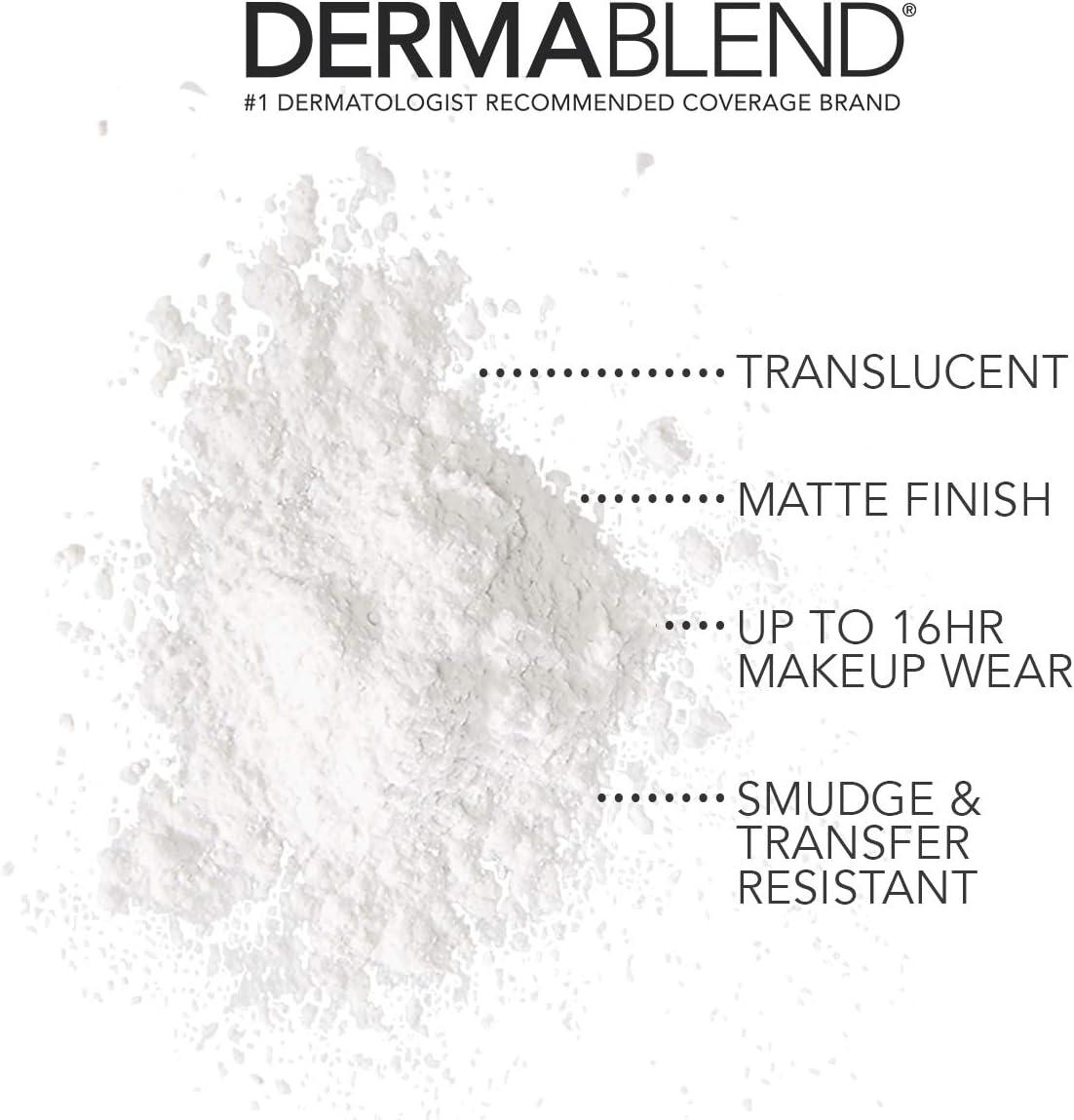 Dermablend Loose Setting Powder, Translucent Face Powder Makeup & Finishing Powder, Mattifying Finish and Shine Control , Travel Size .18oz.