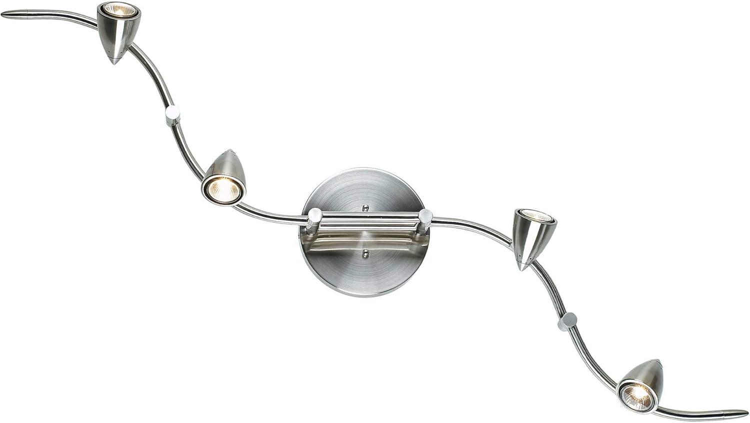 Axel 49'' Silver Brushed Nickel 4-Head LED Track Light