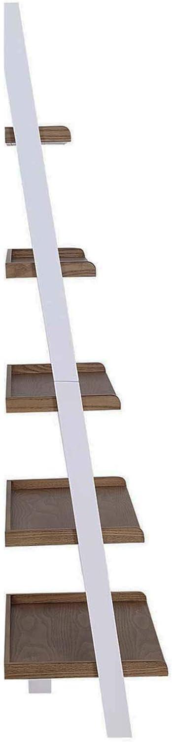 Convenience Concepts American Heritage Bookshelf Ladder, Driftwood/White