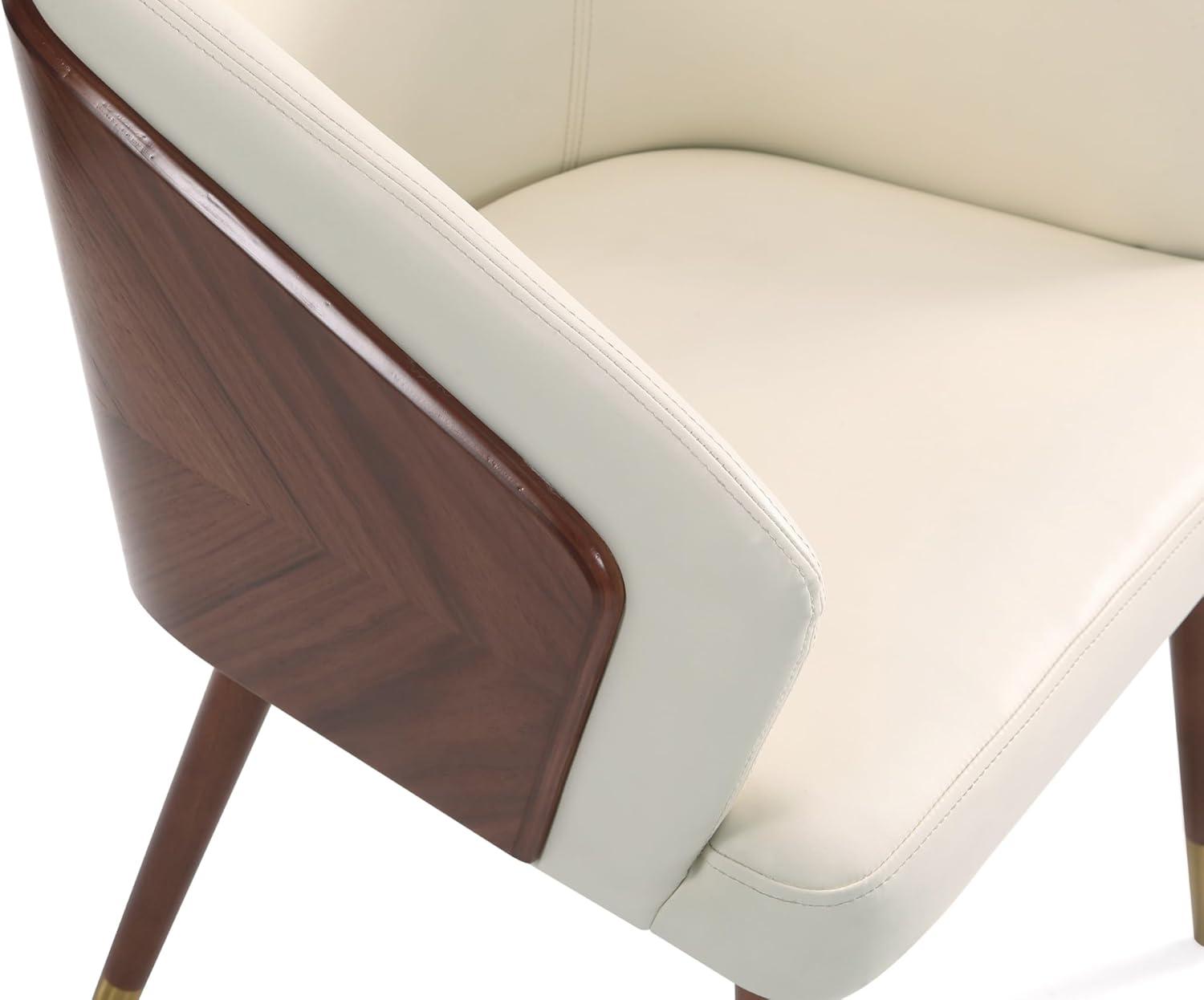 Reeva Modern Leatherette Upholstered Dining Chair - Manhattan Comfort