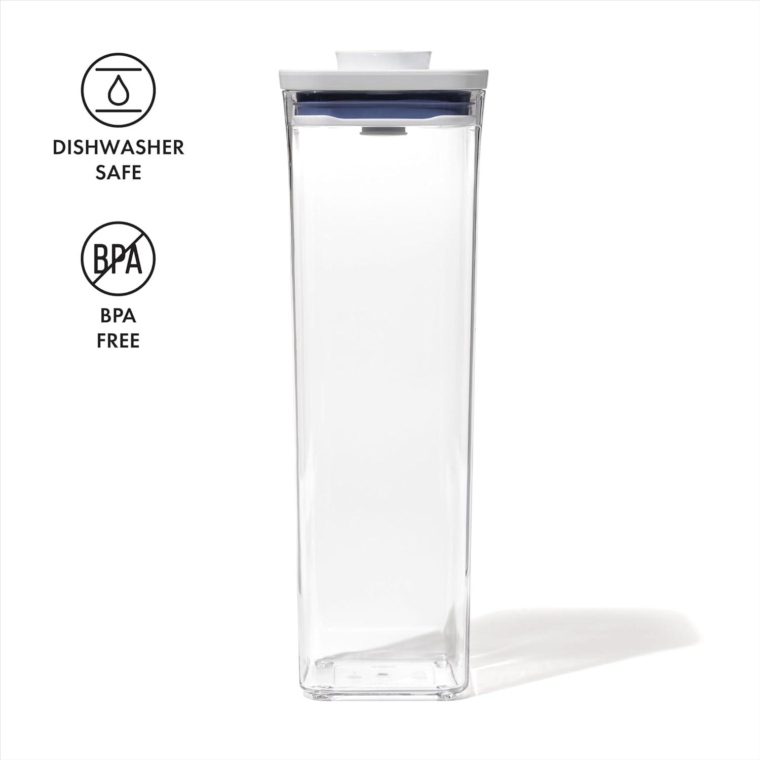 Clear Tall Plastic Airtight Food Storage Container