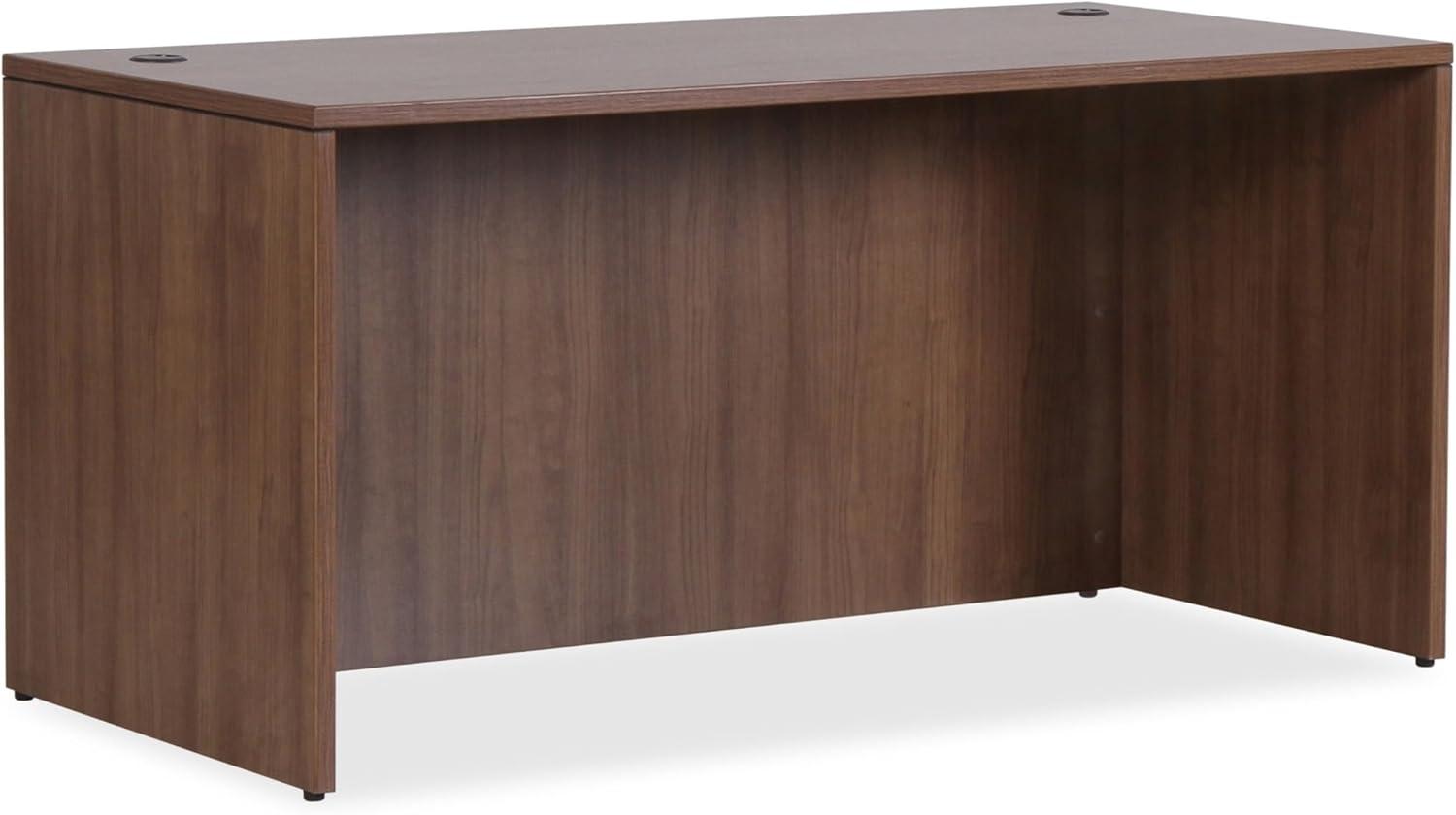 Essentials Series Walnut Laminate Office Suite Desk Shell