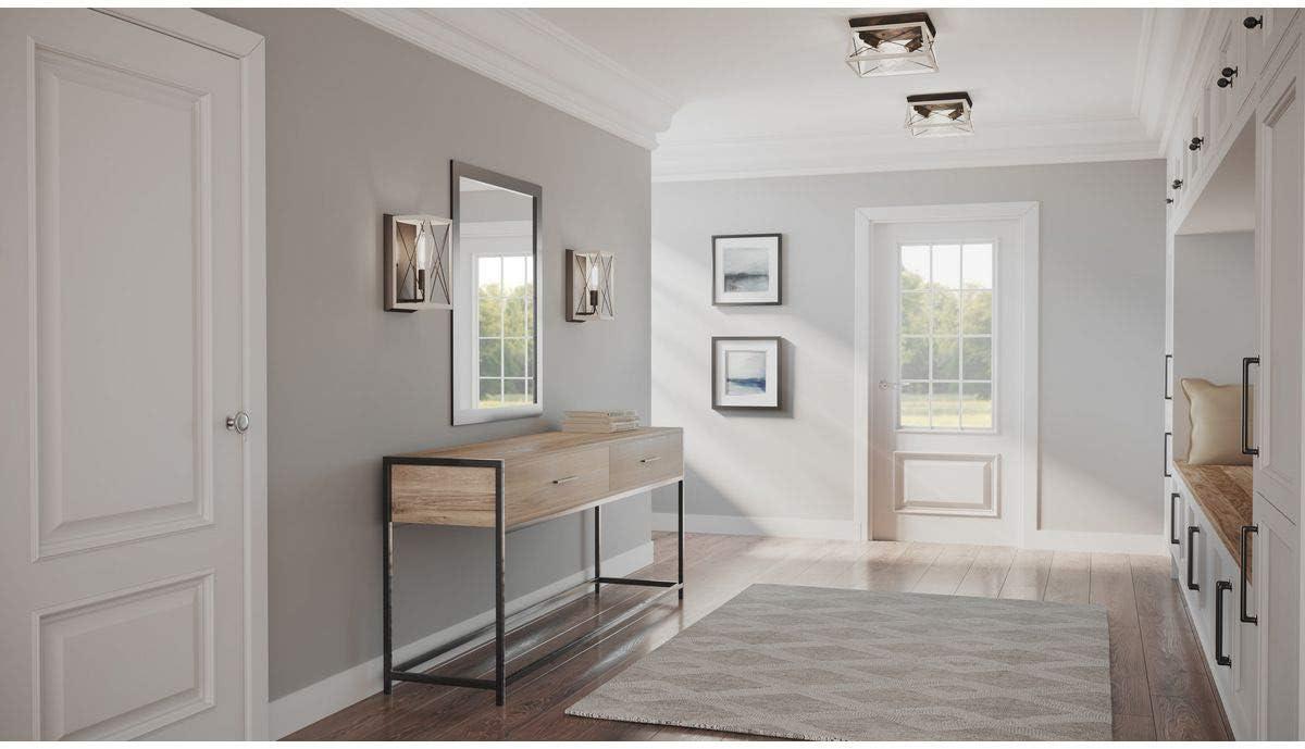 Progress Lighting, Briarwood, 1-Light Wall Sconce, Graphite, Faux Wood, Collection: Briarwood 1-Light Wall Sconce