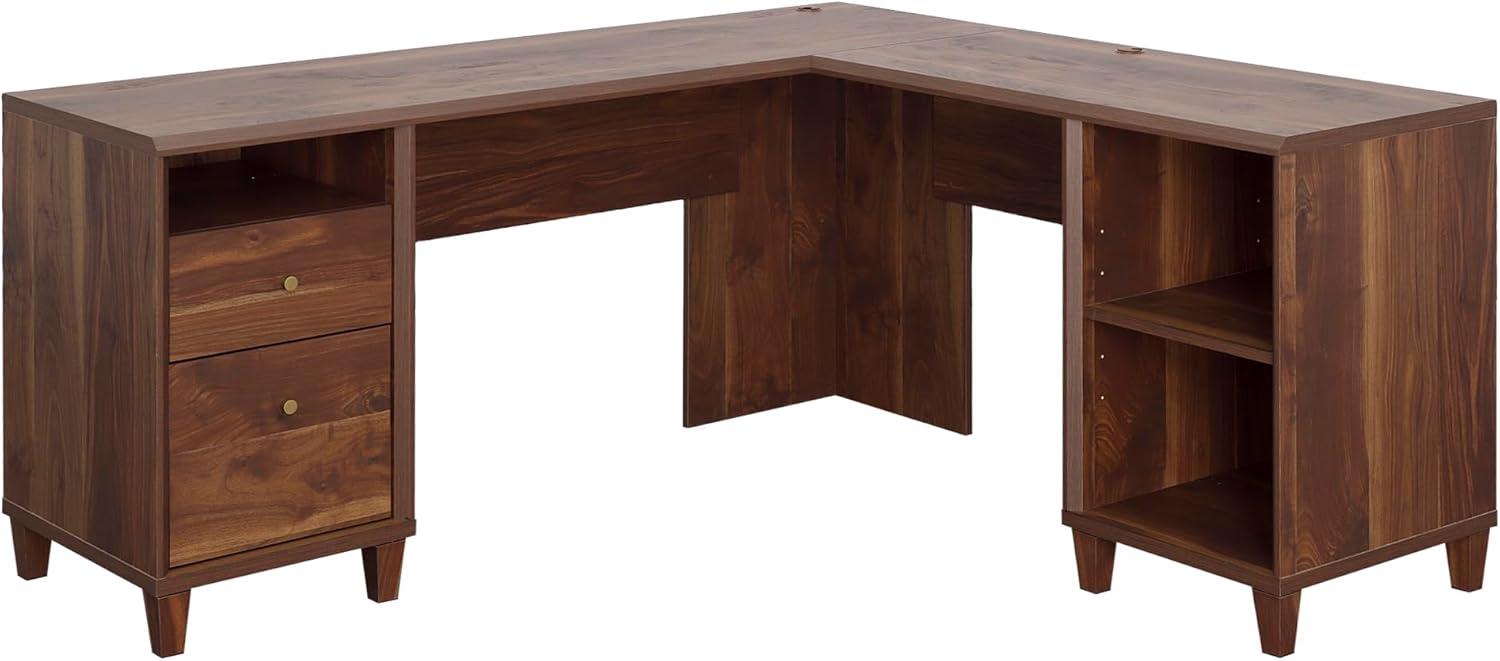 Sauder Willow Place L Desk Grand Walnut