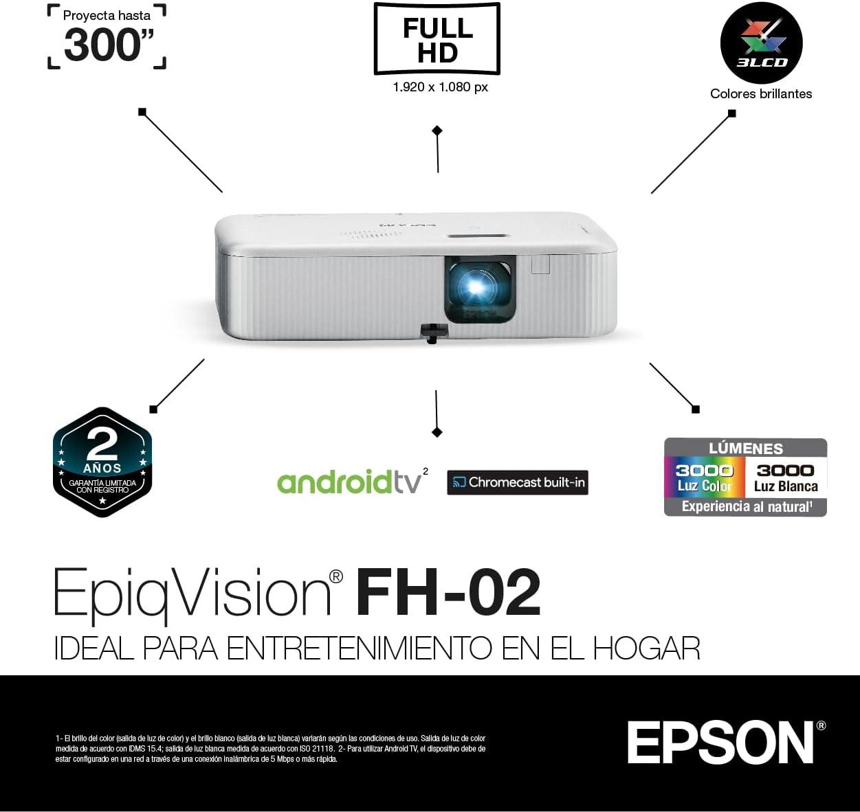 Epson EpiqVision Flex CO-FH02 Smart Portable Projector