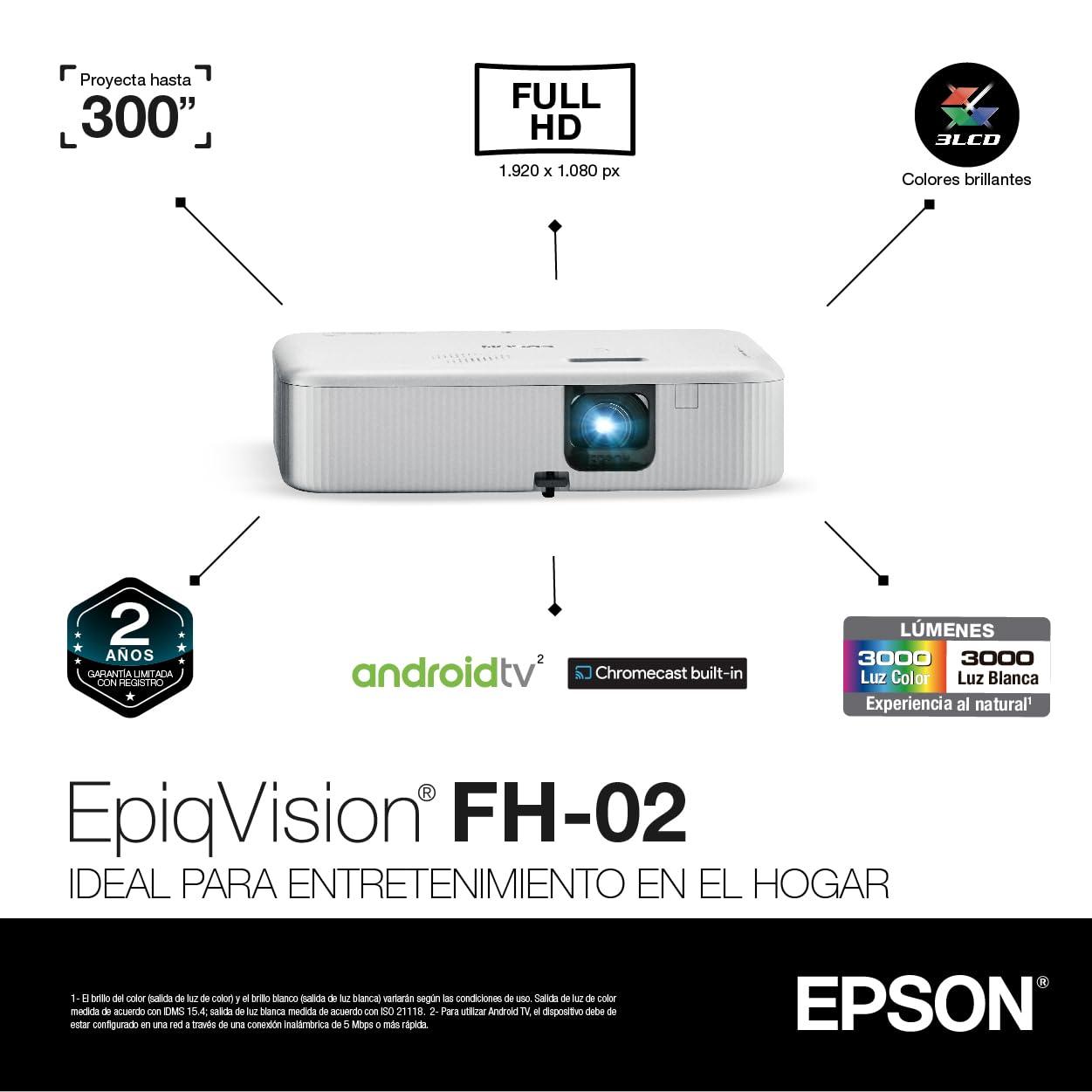 Epson EpiqVision Flex CO-FH02 Smart Portable Projector