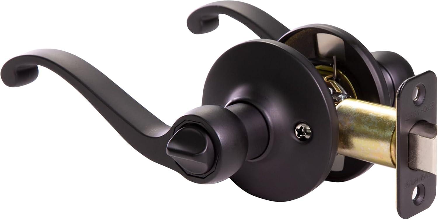 Design House 779223 Scroll Privacy Bed/Bath Door Lever