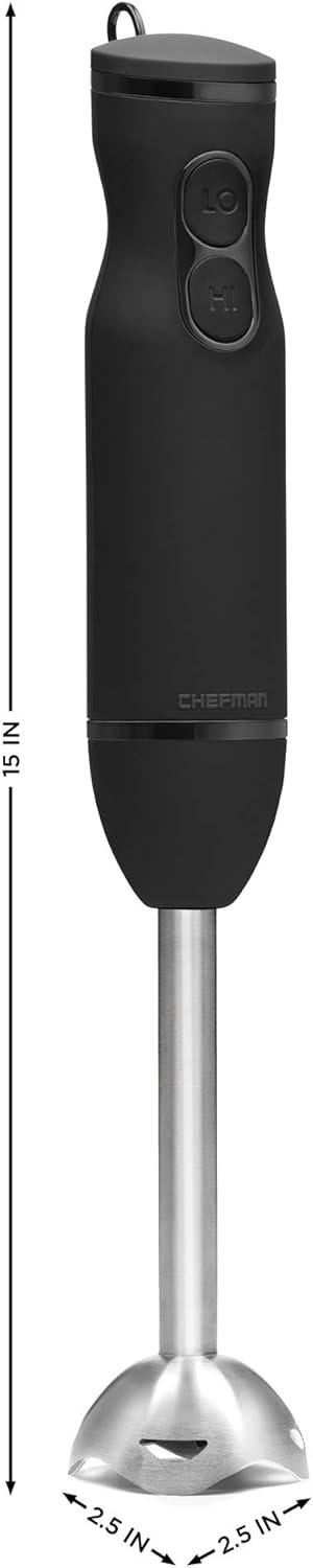 Black Stainless Steel Variable Speed Immersion Blender