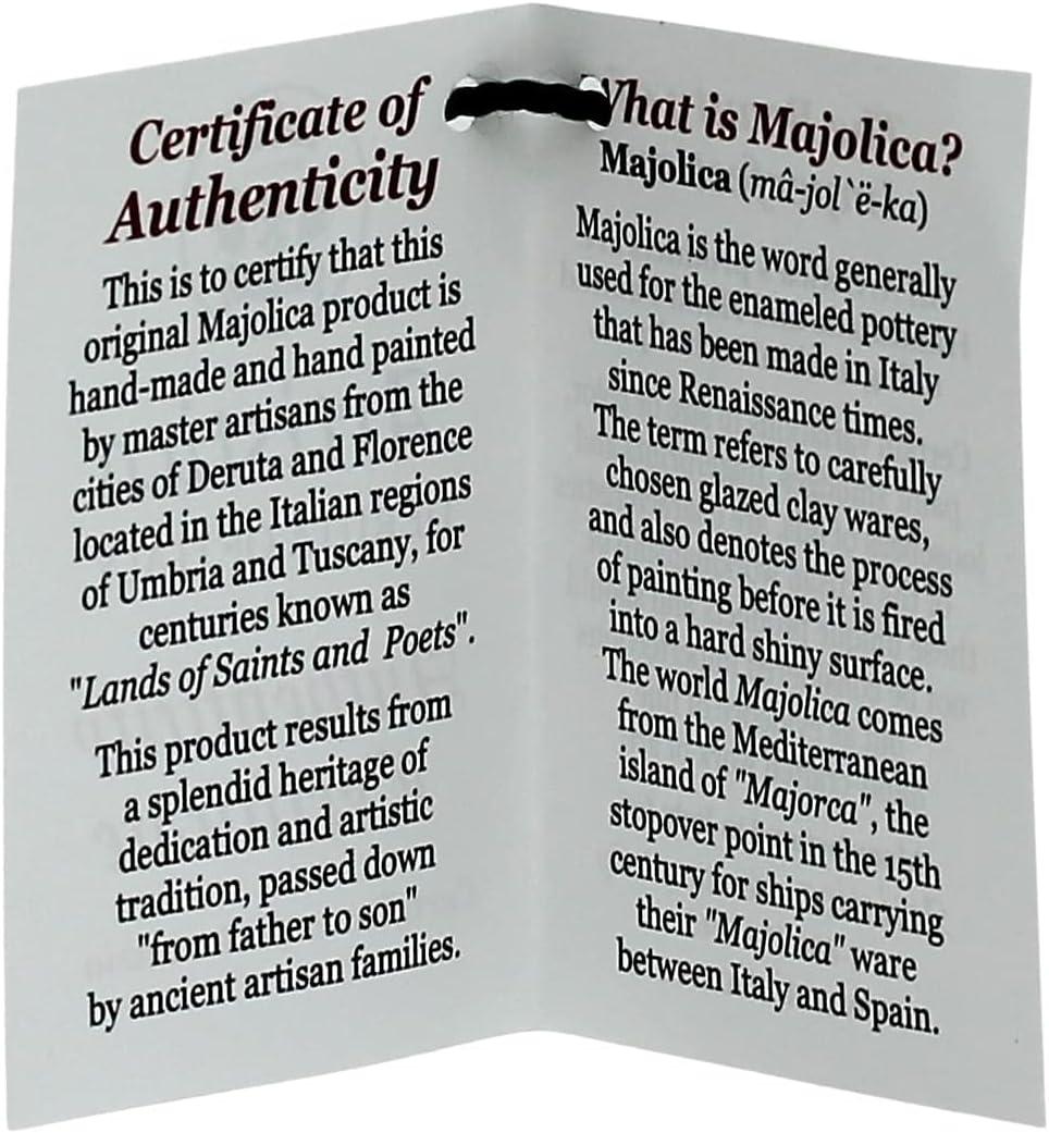 DELUXE: Traditional Biscotti Jar [1042-RIC] ~ Authentic hand painted in Deruta, Italy. Original design. Shipped from the USA with Certificate of Authenticity.