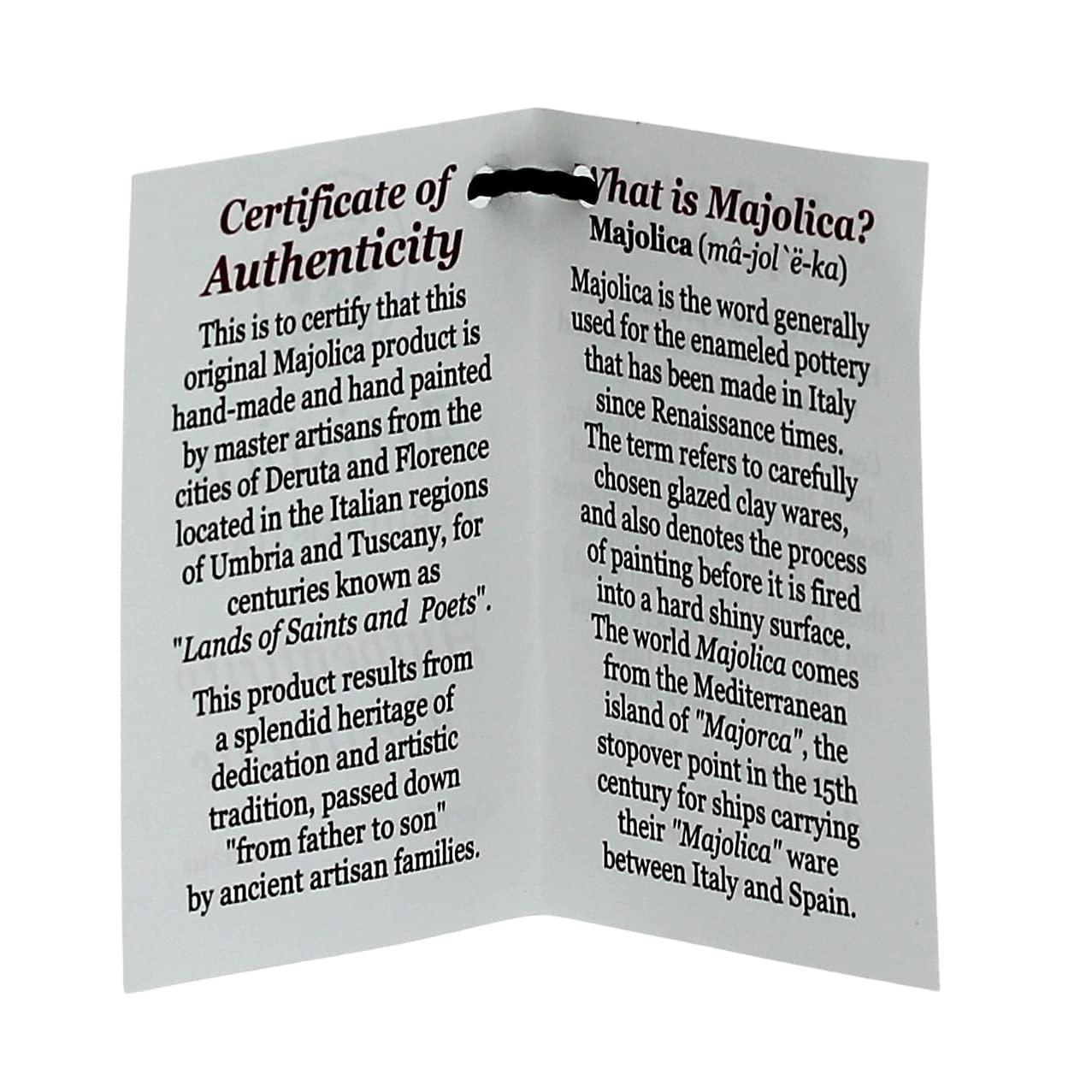 DELUXE: Traditional Biscotti Jar [1042-RIC] ~ Authentic hand painted in Deruta, Italy. Original design. Shipped from the USA with Certificate of Authenticity.