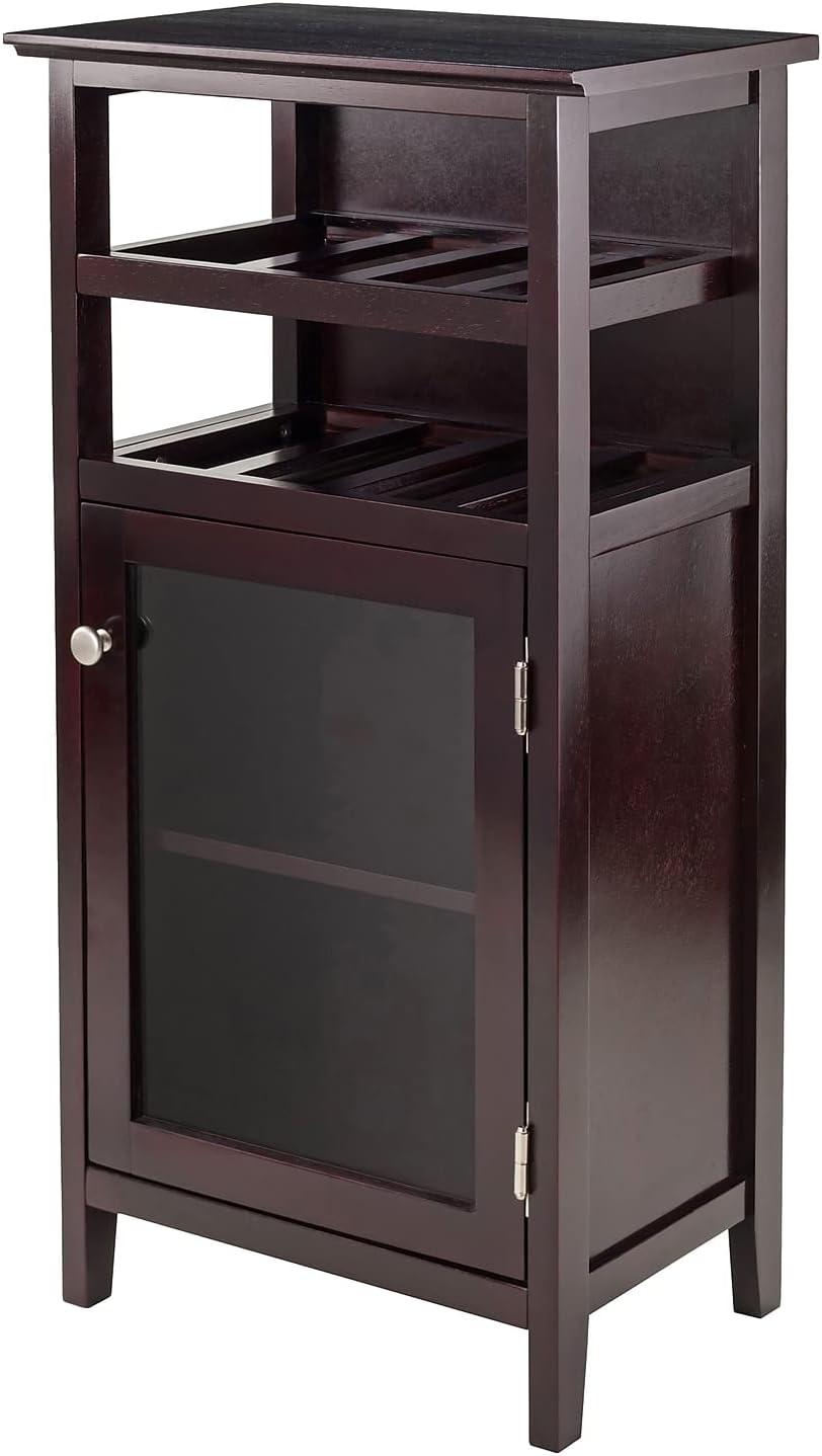 Alta Wine Cabinet Wood/Espresso - Winsome