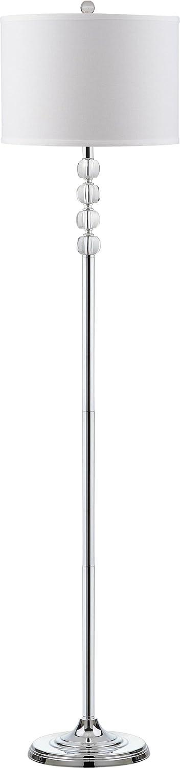 Vendome Floor Lamp - Clear/Chrome - Safavieh