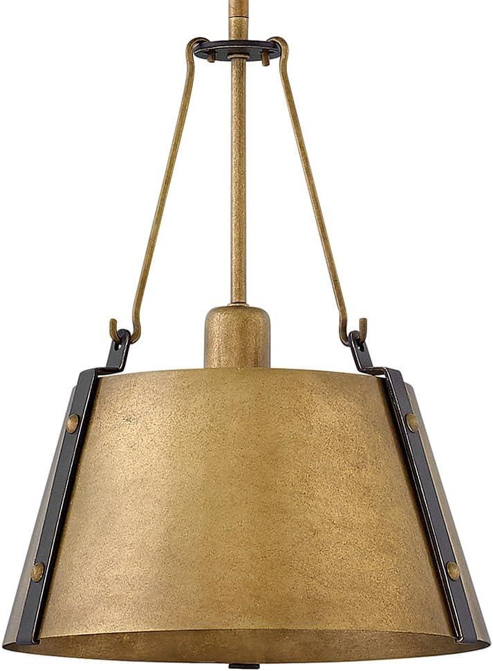 Cartwright Small 1-Light Drum Pendant w/ Bold Rivets