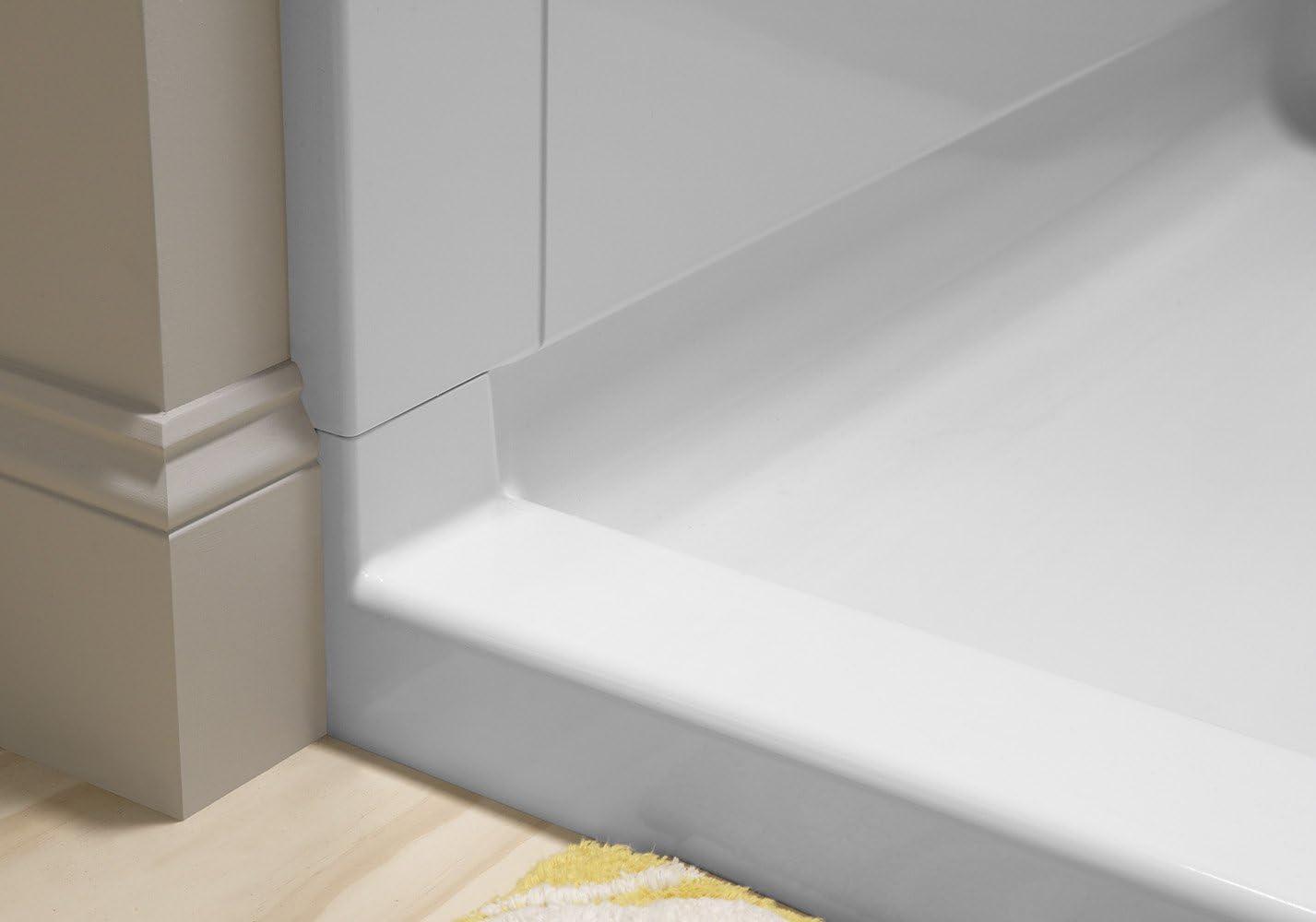 Accord White Vikrell 42" x 36" Four-Piece Shower Kit