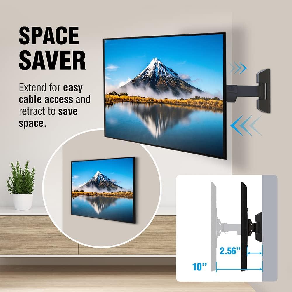 ELG ELG FULL20 Full Motion TV Wall Mount with VESA 200x200mm Tilt and Swivel for 15 to 58 inch TVs