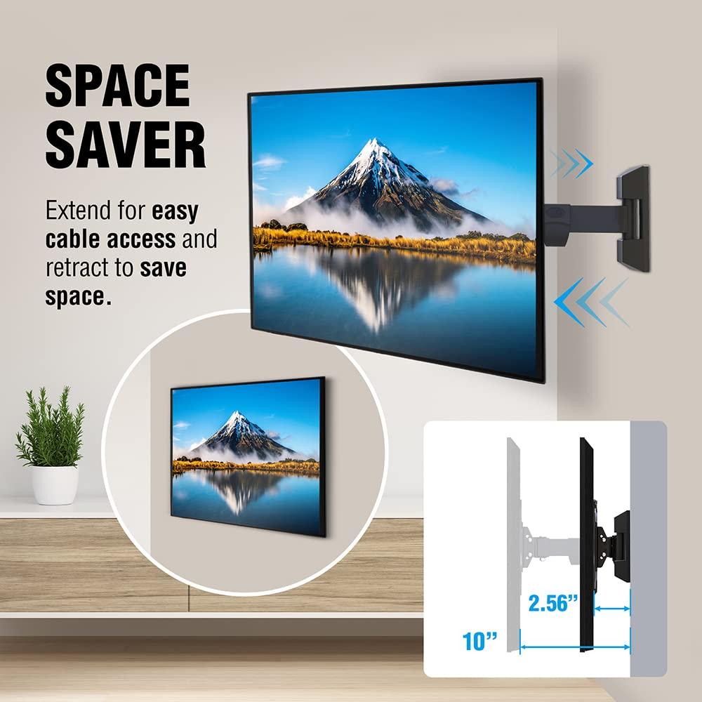 ELG ELG FULL20 Full Motion TV Wall Mount with VESA 200x200mm Tilt and Swivel for 15 to 58 inch TVs